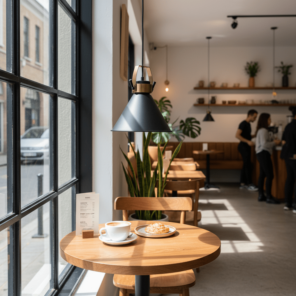 Black & Brass Pendant Light