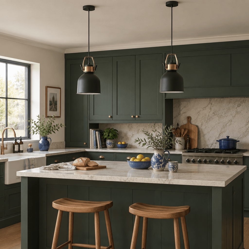 Uma Black & Bronze Pendant Light
