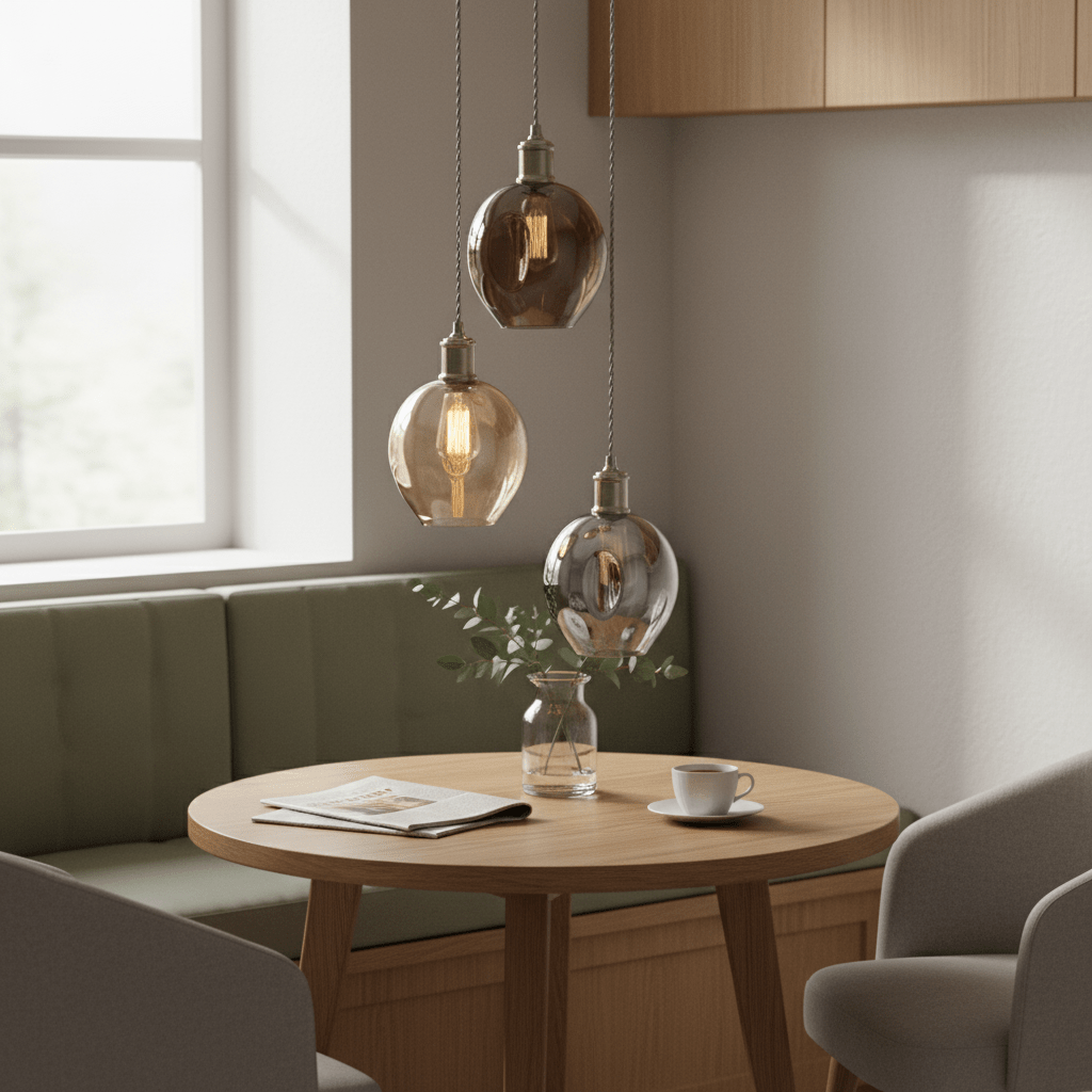 Antique Brass Pendant 3 Light - additional product image