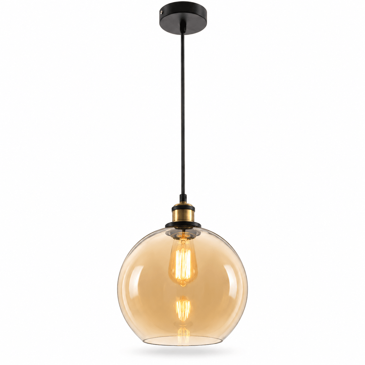 Amber Pendant Light PEN695 on a white background