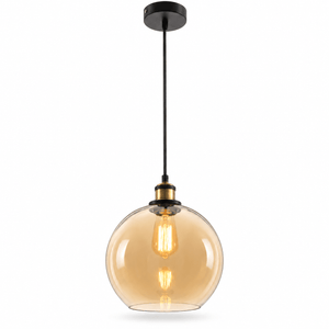 Amber Pendant Light PEN695 on a white background
