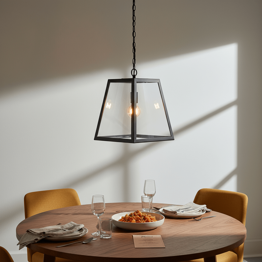 Black 1 Light Pendant