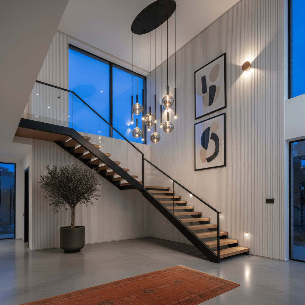 Smoke Glass Round Cluster Pendant Light