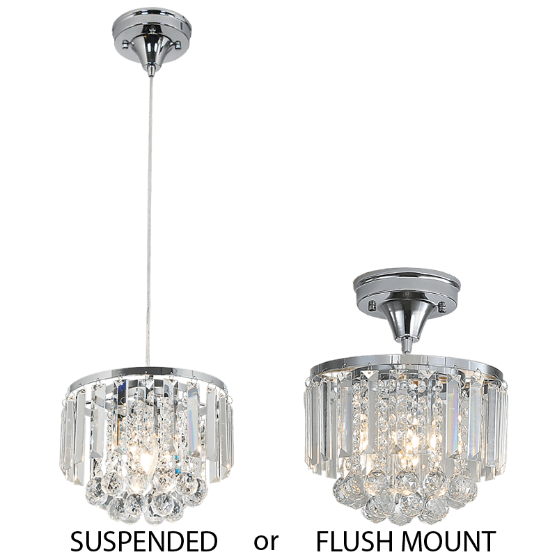 Chrome Pendant or Ceiling Light