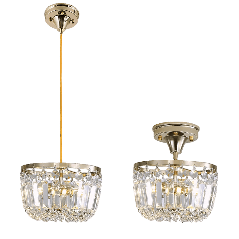 Gold 2 in 1 Pendant or Ceiling Light