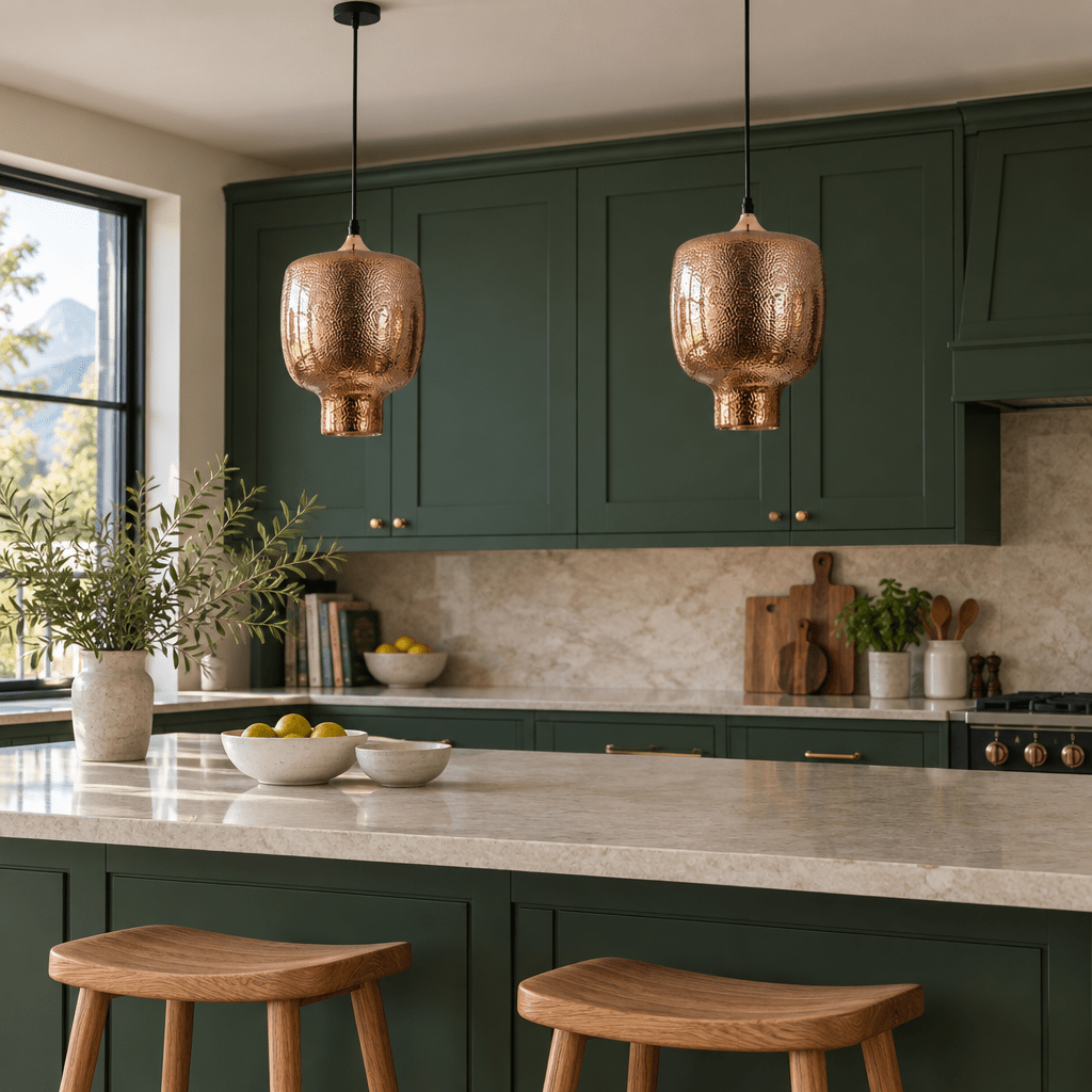 Potto Textured Copper Pendant Light