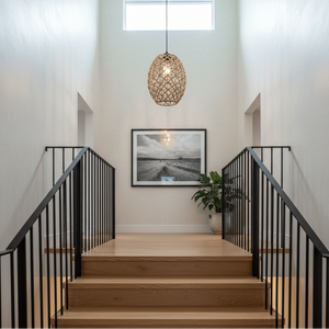 Metal & Rope Pendant Light - additional product image