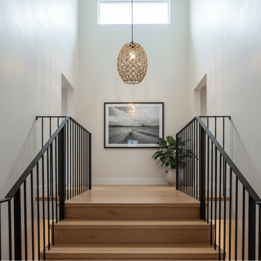 Metal & Rope Pendant Light - additional product image
