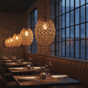 Metal & Rope Pendant Light - additional product image