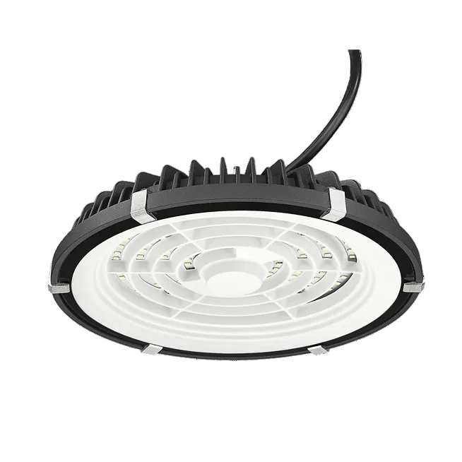 100W Aluminium & Tempered Glass UFO LED High-Bay IP65