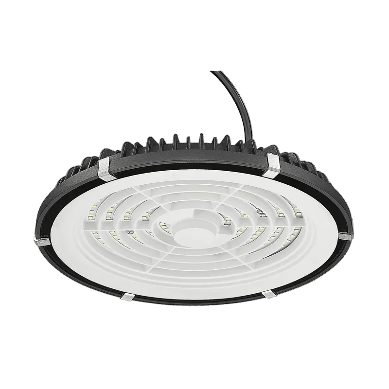 150W Aluminium & Tempered Glass UFO LED High-Bay IP65
