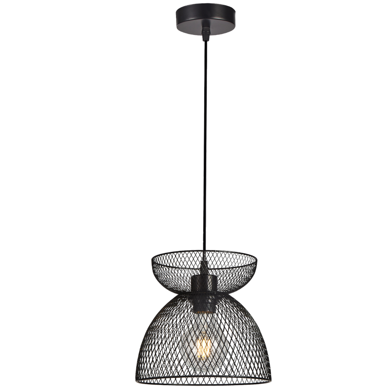 Black Iron Pendant Light, 9W product image