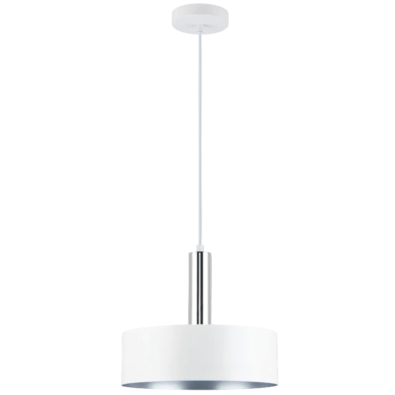 Doma White & Chrome Pendant Light