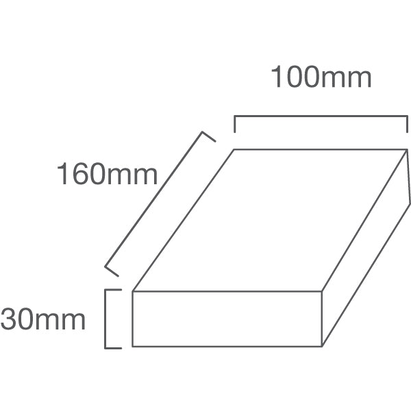 Detailed view of a 48V 150W dimmable LED power supply with dimensions labeled.