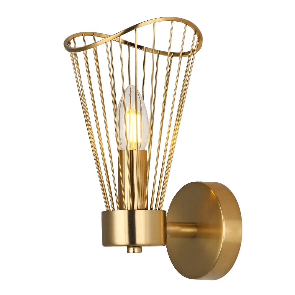 Sensu Single Gold Wall Light