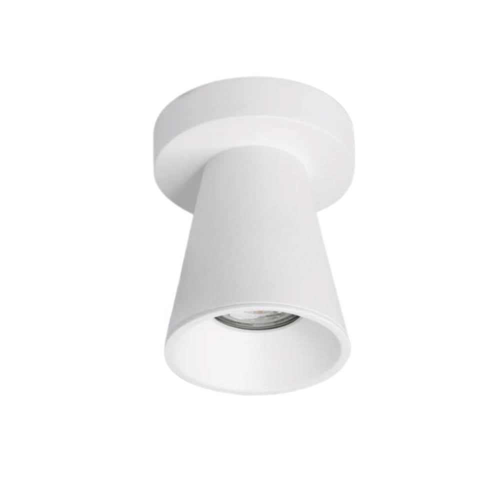 Kiddush surface-mounted downlight in black, showcasing a sleek design with a GU10 bulb fitting.