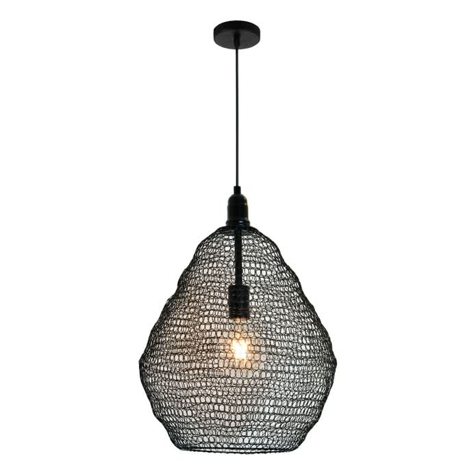 Phantom Black 500 Wire Mesh Pendant Future Light LED Lights South Phantom Black 500 Wire Mesh Pendant Future Light LED Lights South