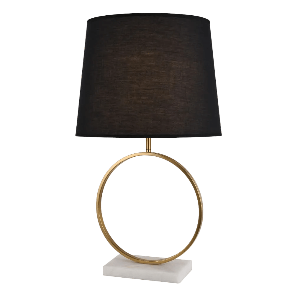 Vivaldi Black & Gold Marble Table Lamp