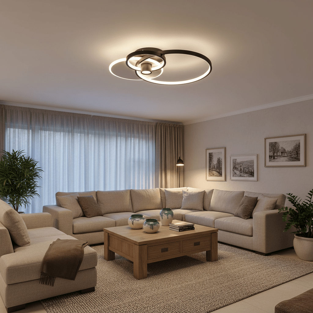 Silo LED Ceiling Light (Dimmable, CCT & Remote Control)