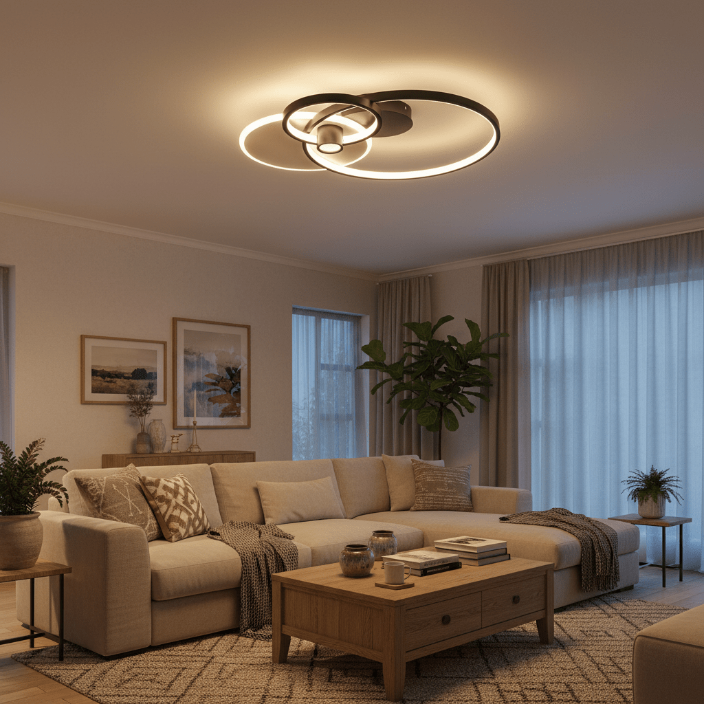 Silo LED Ceiling Light (Dimmable, CCT & Remote Control)