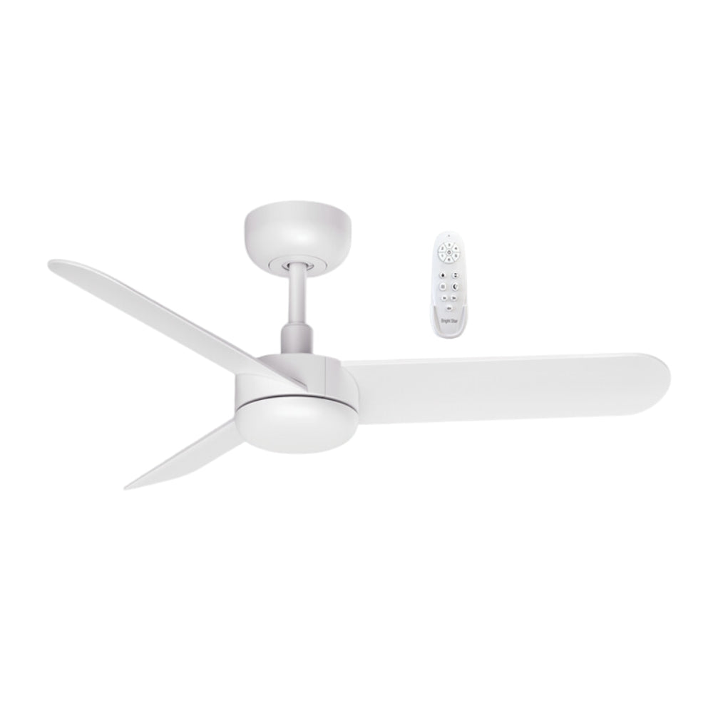 Alaric 3 Blade 35" White Ceiling Fan - Future Light - LED Lights South Africa