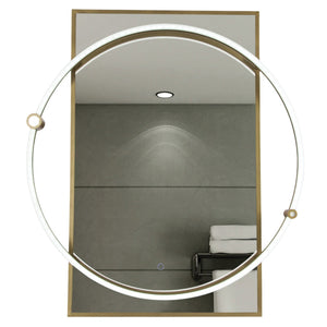 Binary Black or Brass LED Mirror - Future Light - LED Lights South Africa