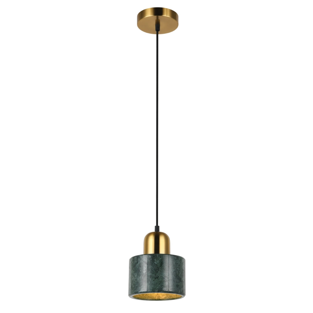 Cannon Green & Gold Marble Pendant Light (Launch Special) - Future Light - LED Lights South Africa