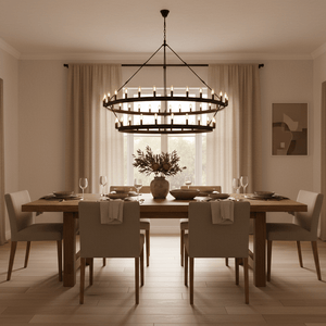 Ranch 2 Tier Chandelier