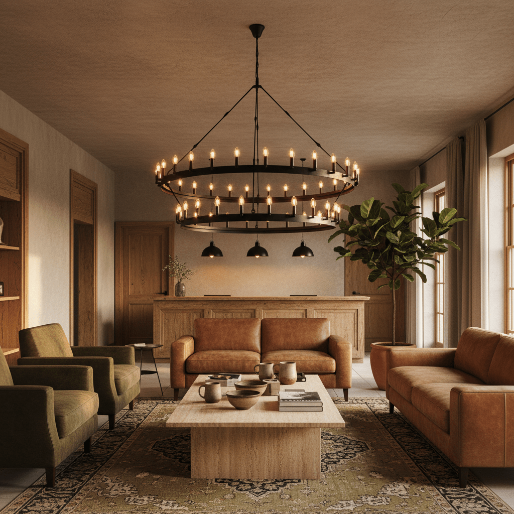 Ranch 2 Tier Chandelier