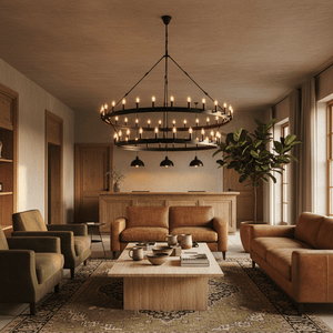 Ranch 2 Tier Chandelier