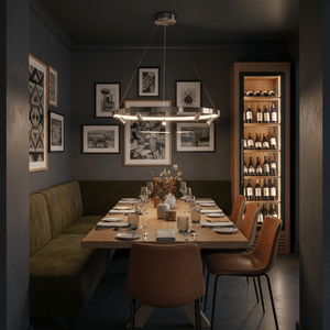 Niche Satin Nickel LED Pendant & Spot Light