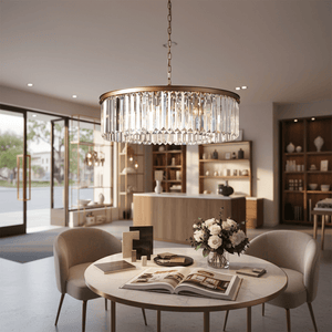 Westerford Gold & Crystal Chandelier - additional product image