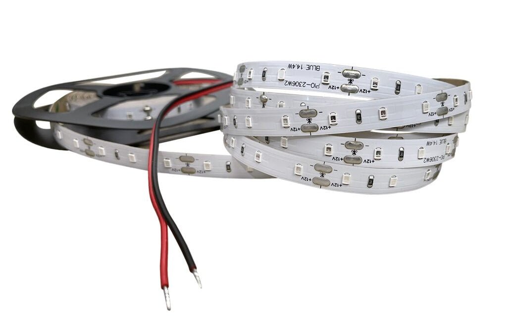 12V LED Strip Light 14.4W/m – Blue (IP20, 10mm)