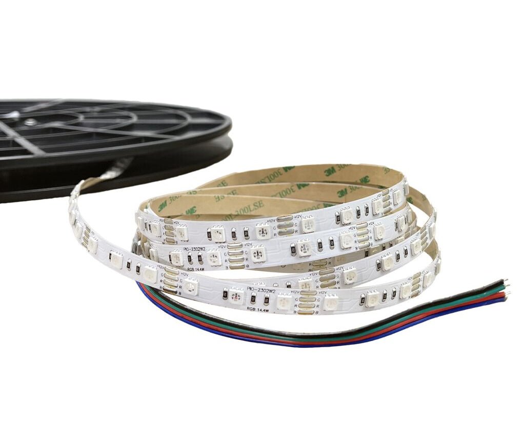 12V RGB LED Strip Light 14.4W/m – Per Metre (IP20, 10mm)