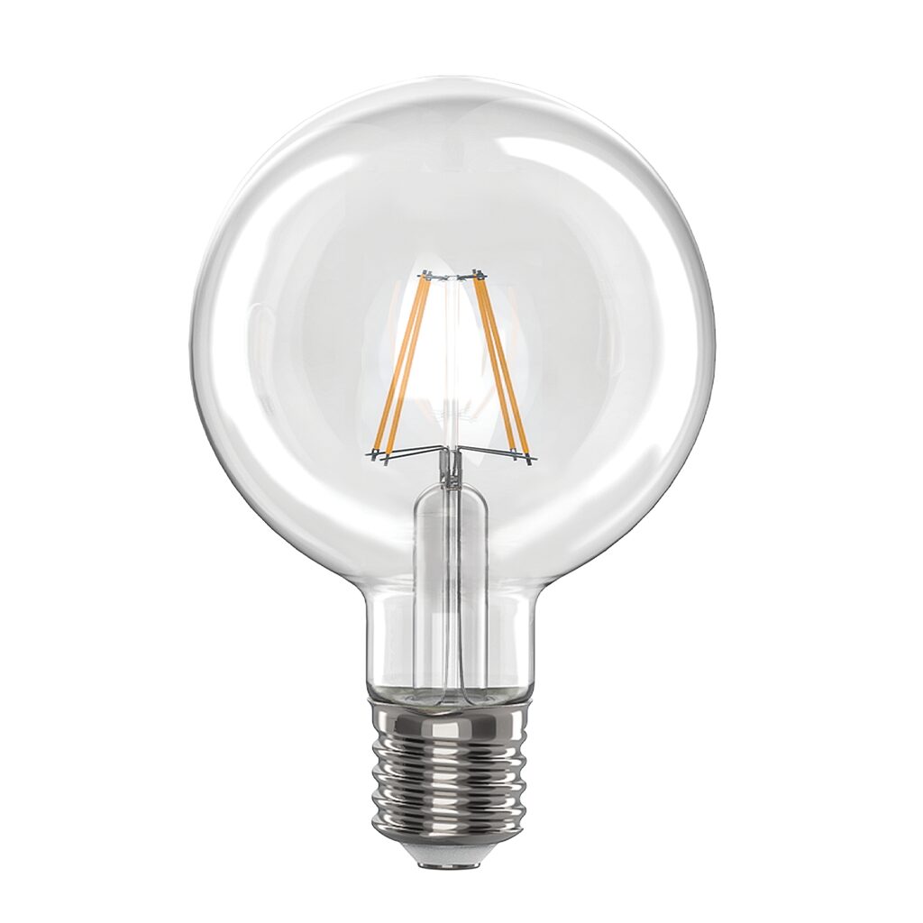 6W G95 LED Filament Clear Bulb - 2800K official source image
