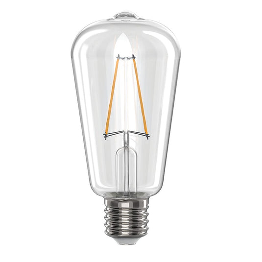 6W LED E27 Pear Bulb Clear Dimmable
