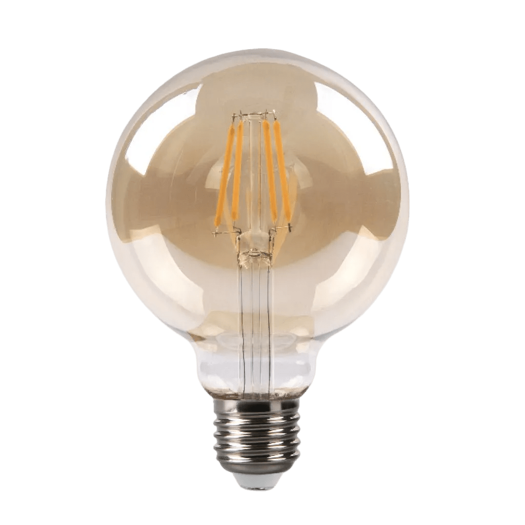 6W G95 LED Filament Bronze Bulb - 2200K