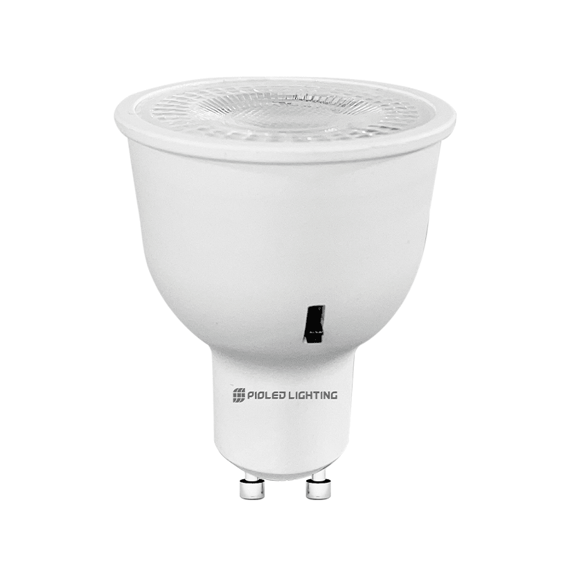 LED light bulb on a white background