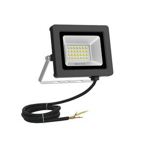 LED 12vdc flood light with cable on a white background