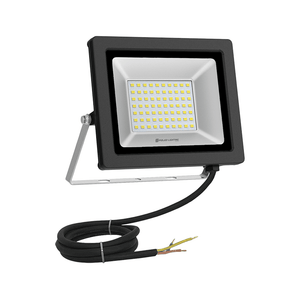 50W Nano Evo Floodlight in green, featuring a slim die-cast aluminum housing and adjustable bracket.