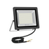 LED flood light with cable on a white background