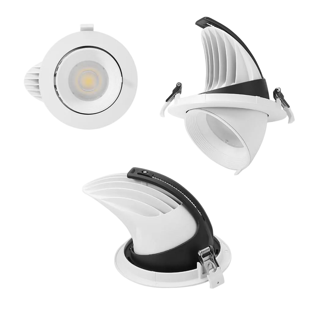 Mario Round Tilt Downlighter 35W, 3CCT