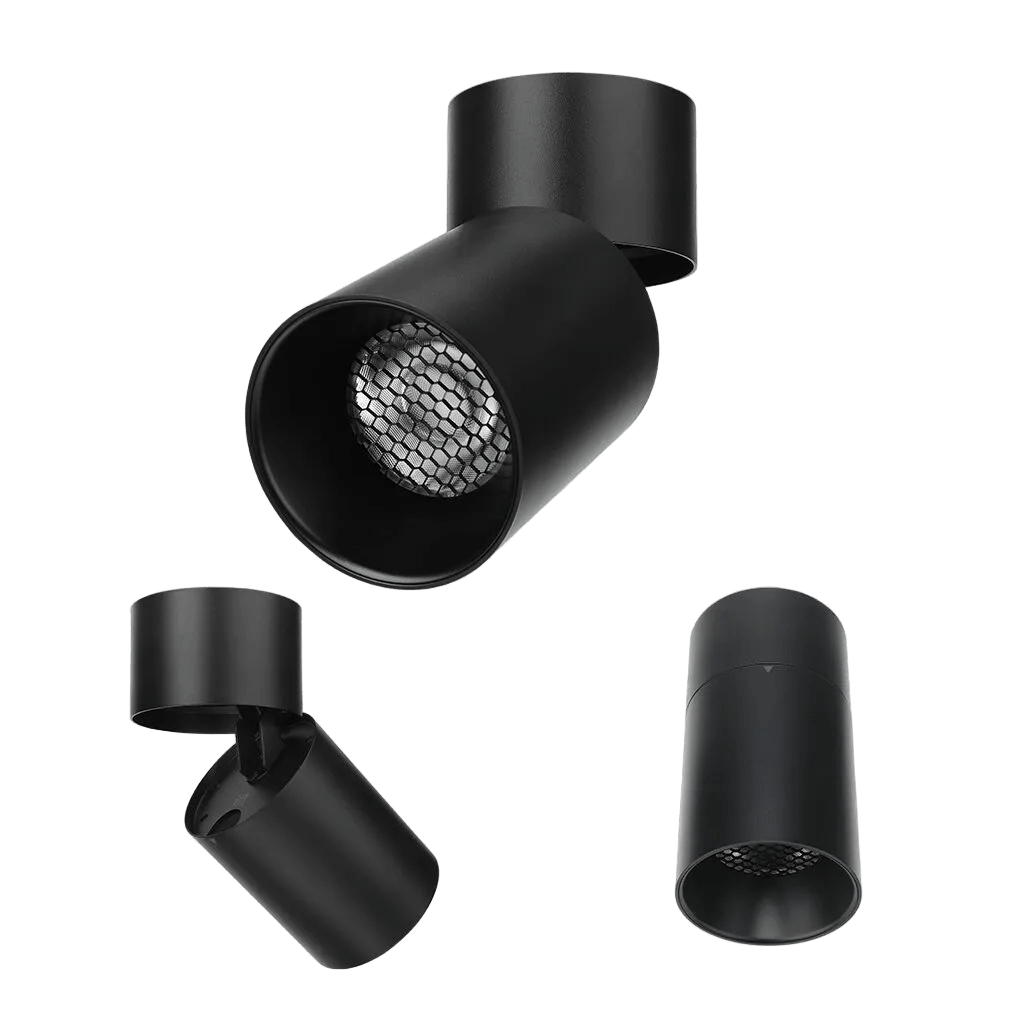 Pakman 35W Tiltable Surface-Mount Round Downlight – CCT