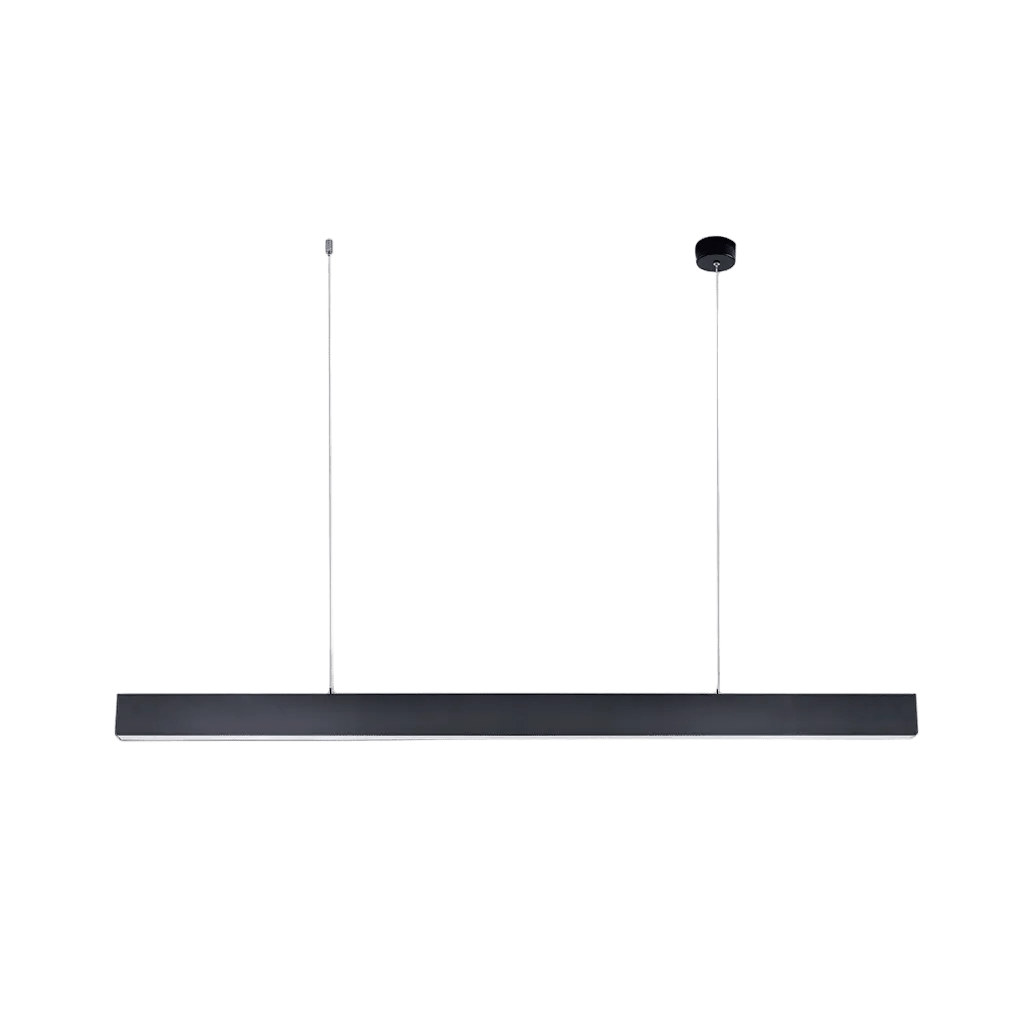 40W Surface / Hanging Linear Light – Black (3CCT, IP33)