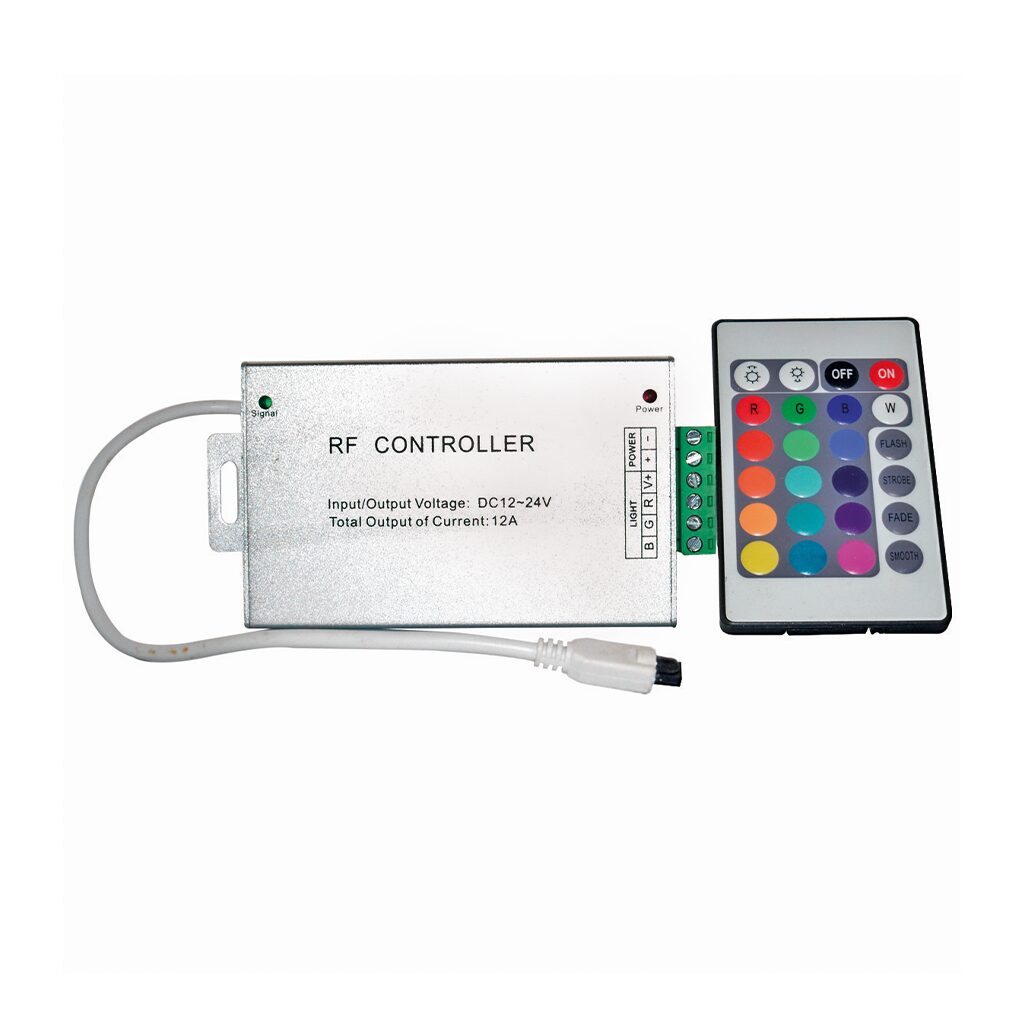 RGB Controller 12V/24V with Remote – 10m