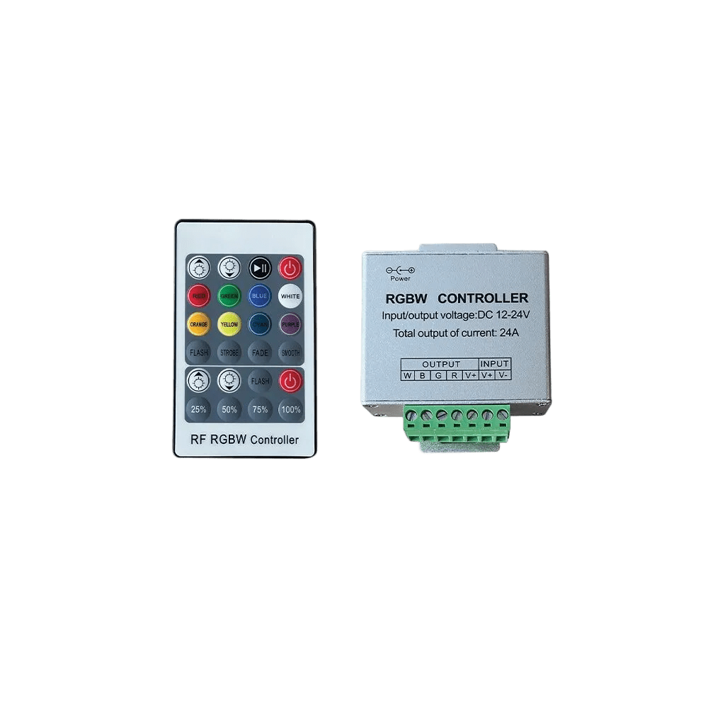RGBW Controller with Remote for 12V/24V Strip Lights
