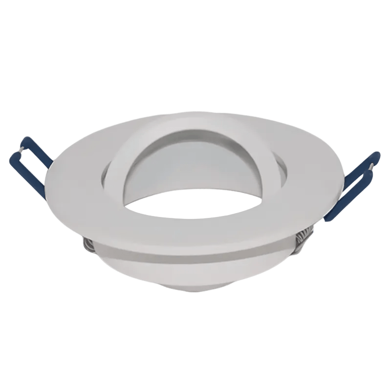 White CNC Aluminium Tilt Downlight Fixture