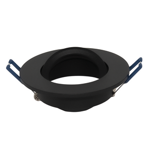 Black CNC aluminium GU10 downlight fixture product image