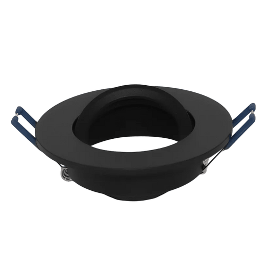 Black CNC Aluminium Tilt GU10 Downlight Fixture