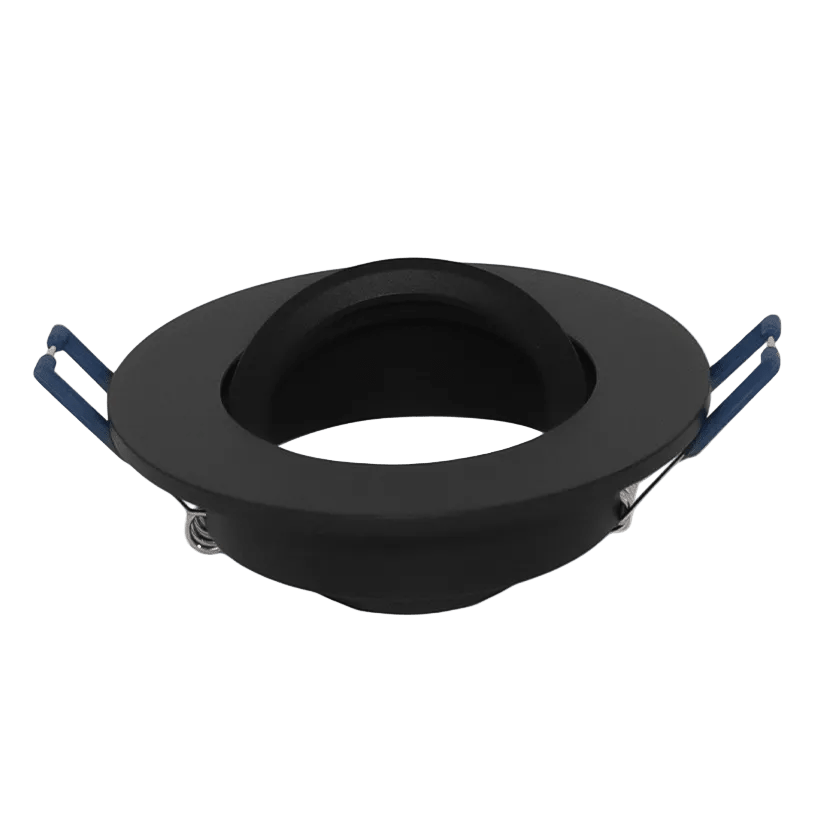 Black CNC Aluminium Tilt GU10 Downlight Fixture